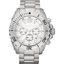 Michael Kors Drake Chronograph Mk8253 Stainless Steel Oversized Mens Watch