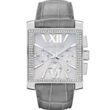 Michael Kors Mk5674 Uptown Glam Gia Chronograph Leather Watch