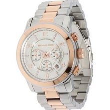 Michael Kors Mk8176 Oversized Chrono Two Tone Stainless Steel Men's Watch