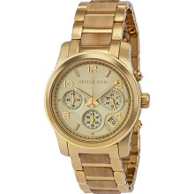 Michael Kors Runway Chronograph Gold-Tone Stainless Steel Ladies Watch MK5660