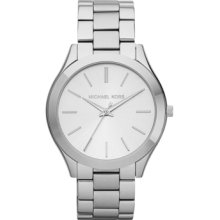 Michael Kors Watch, Womens Slim Runway Stainless Steel Bracelet 42mm M