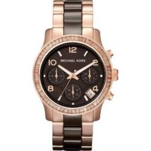 Michael Kors Women's MK5678 Mid-Size Runway Rose Gold Watch ...