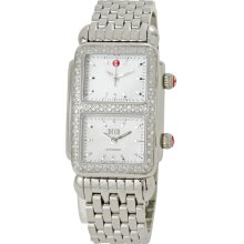 Michele Deco Park Dual Time Diamond Ladies Watch MWW06S000001