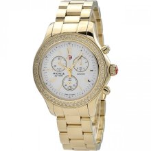 Michele Jetway Diamond Bezel Chronograph Ladies Watch MWW17A000007