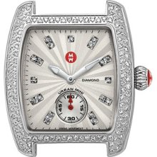 MICHELE 'Urban Mini Diamond' Diamond Dial Watch Case Silver