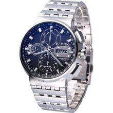 Mido All Dial Mechanical Automatic Chronometer Swiss Watch Black M0066151105100