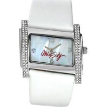 Miss Sixty Women's Paradigma Watch, White Mop Dial, White Leather Strap, Sz8003