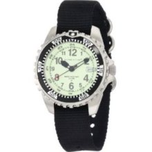 Momentum Mens 1M-DV00L8B M1 Lime Dial Black Re-Ply Nylon Dive