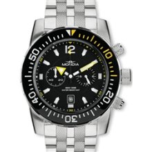Mondia Wave Swiss Quartz Chronograph Dive Watch with a Ceramic Bezel #1-691-3