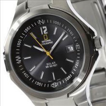 National Geographic Gents Sunset Black Solar Dial