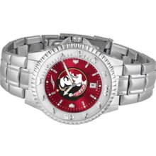 NCAA Florida State University Mens Stainless Watch COMPM-A-FSS - DEALER