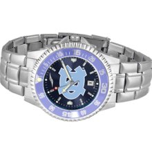 NCAA University of North Carolina Mens Stainless Watch COMPM-AC-NCT - DEALER