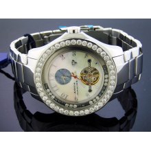 New Aqua Master 5.75 Ct Big Diamonds Automatic Watch