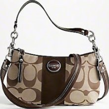 New Coach Signature Stripe Crossbody Messenger Bag Shoulder Bag Handbag Purse