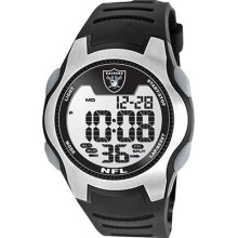 Nfl Oakland Raiders Water Resistant Digital Watch Stopwatch Timer Light Official
