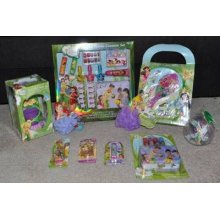 Nib-disney Tinkerbell Fairies & Princess Beauty & Digital Watch 40 Pc Gift Set