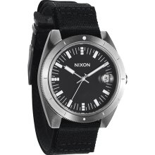 Nixon Men's Rover A355000-00 Black Nylon Analog Quartz Watch with Black Dial