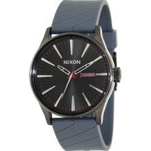 Nixon Men's Sentry A027131-00 Grey Resin Quartz Watch with Black Dial