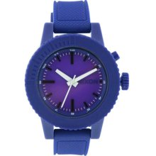 Nixon Watches Women's The Gogo Purple Dial Purple Textured Polyurethan