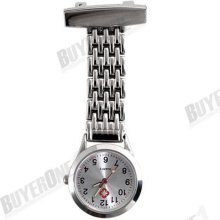 Nurse Doctor Style Brooch Pendant Pocket Quartz Watch