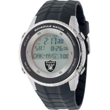Oakland Raiders Mens Schedule Wrist Watch