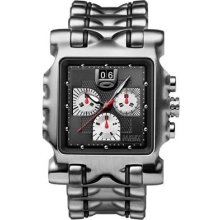 Oakley Men's MINUTE MACHINE Titanium Bracelet Edition Watch - Black Dial - 10-193