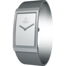 Obaku Harmony Womens Pure Feminine Stainless Watch - Silver Bracelet - Silver Dial - V127LCIMC