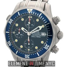 Omega Seamaster Professional Chronograph Titanium Blue Wave Dial 2298.80.00