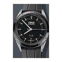 Oris Artix GT Day Date 42mm Watch - Black Dial, Black Rubber Strap 73576624434RS Sale Authentic Ceramic
