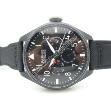 Parnis 47mm Pvd Case Black Dial Luminous Marks Month Date Multi-function Automat