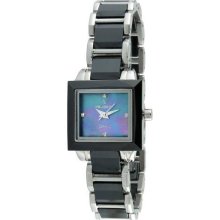 Peugeot Ps4902Bk Women'S Ps4902Bk Swiss Ceramic Black Mother-Of-Pearl Dial Watch