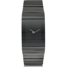 Philippe Starck Designer Women's Watches, Mid-size Black Ion-plated Steel Unisex Watch