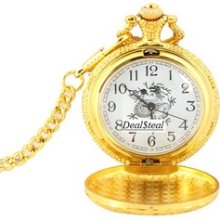 Pocket Watch With Chain Belt (golden)