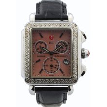 Pre-Owned Michele Deco Diamond Watch Mother of Pearl