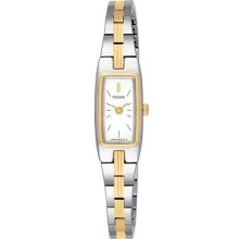 Pulsar PEX506 Women's White Dial Two Tone Stainless Steel Bracelet Quartz Watch