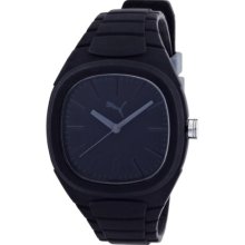 Puma Bubble Gum Unisex Quartz Watch With Black Dial Analogue Display And Black Silicone Strap Pu102881001