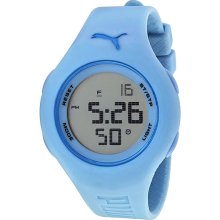 Puma Loop Digital Dial Light Blue Silicone Ladies Watch PU910912002