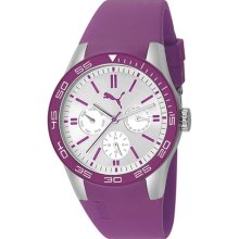Puma Women's Fast Track PU102822004 Purple Silicone Quartz Watch with