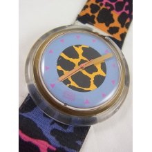 Pwk135 Swatch 1990 Jungle Roar Pop Classic Colorful Art