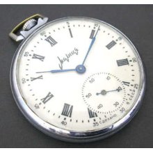 Rare 1960s Molnia Ussr Slim Soviet Russian Pocket Watch