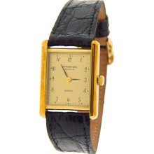 Raymond Weil 5311 Gold Tone Case Black Leather Women's Watch