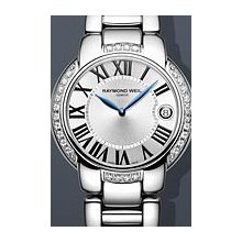 Raymond Weil Jasmine Diamond 35mm Watch - Silver Dial, Stainless Steel Bracelet 5235-STS-01659 Sale Authentic