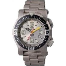 Reactor Mens Poseidon Limited Edition Analog Titanium Watch - Silver Bracelet - Silver Dial - 54902