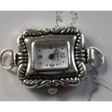 Rectangular Antiqued Silver Picture Frame Watch Face ... Water Resistant