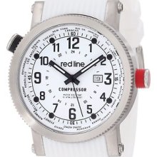 Red Line Men's 18003-02bb-wh Compressor World Time White Watch Silicone $550