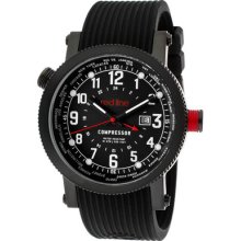 Red Line Watch 18003-bb-01 Men's Compressor World Time Black Dial Black