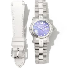 Renato Women's Beauty Limited Edition Swiss Quartz Bracelet Watch w/ Extra Leather Strap