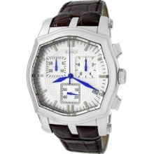 Roberto Bianci 9092Lea Wht Men'S 9092Lea Wht Quot Prestigio Quot Chronograph Watch