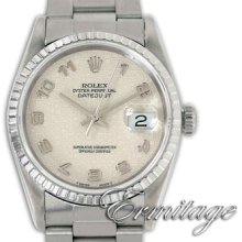 Rolex Datejust Men's Watch 16220 Box & Papers One Year Warranty