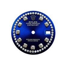 Rolex Lady Datejust Aftermarket Diamond String Dial, Royal Blue